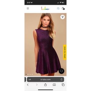 Lulus Into The Night Skater Dress